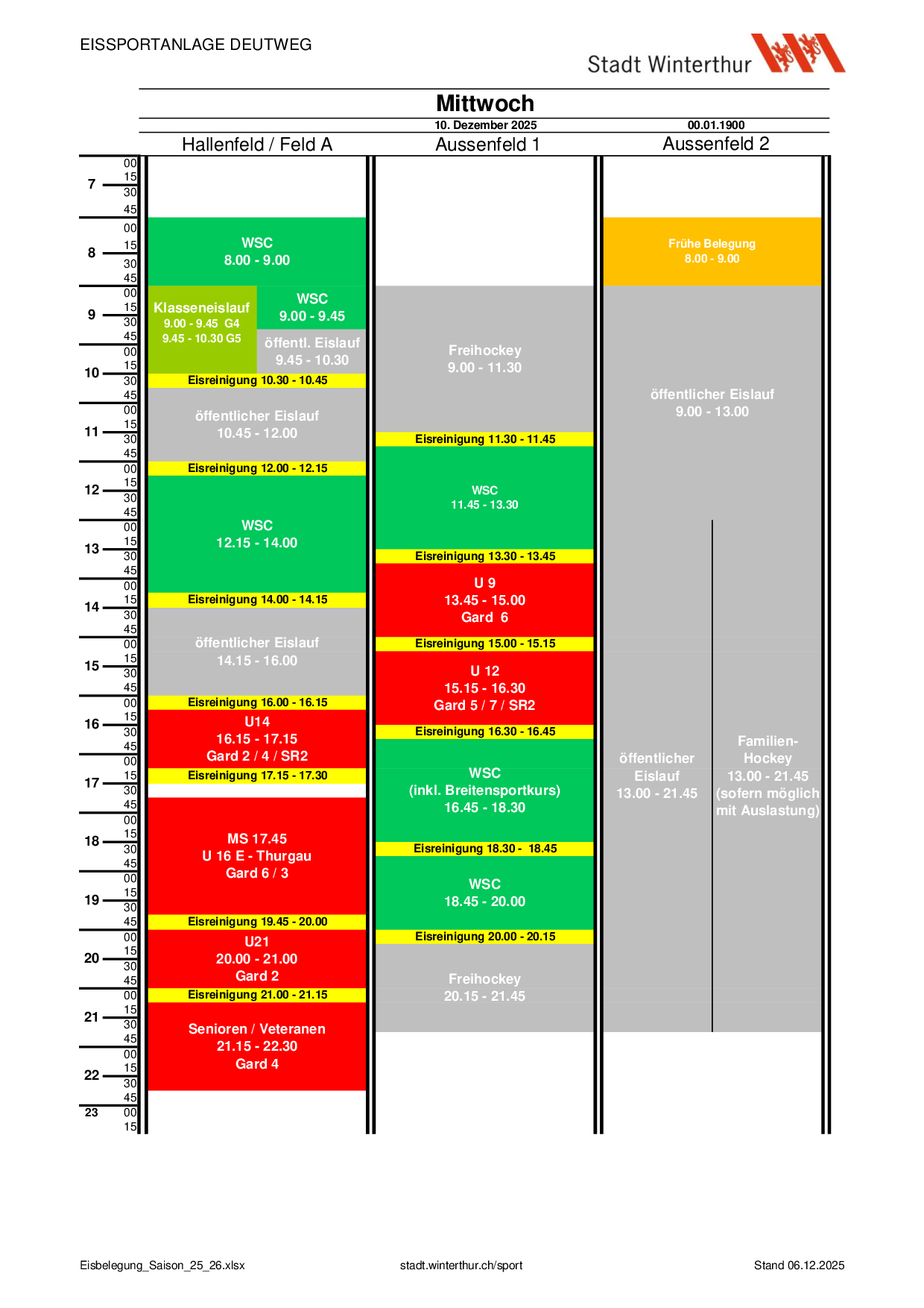 Mittwoch, 10.12.2025
