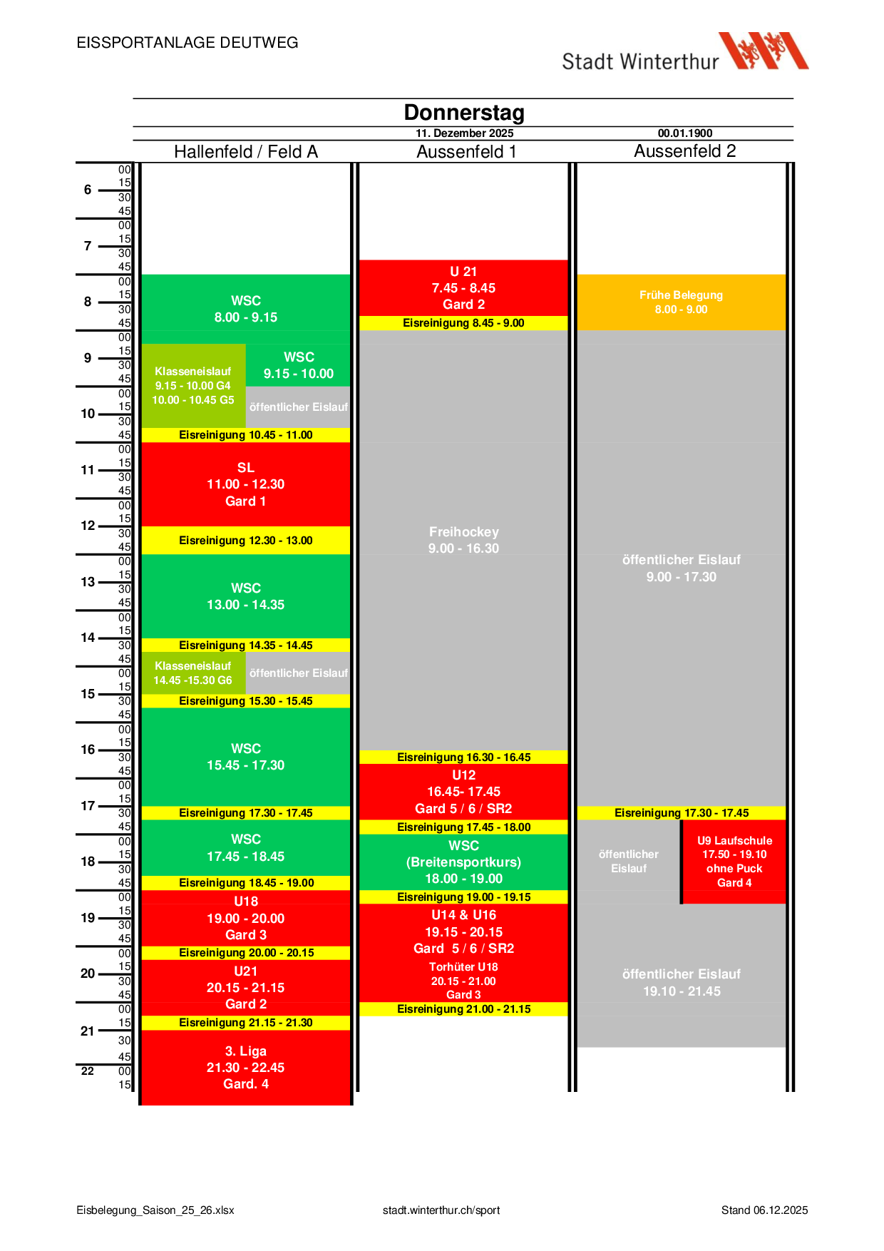 Donnerstag, 11.12.2025