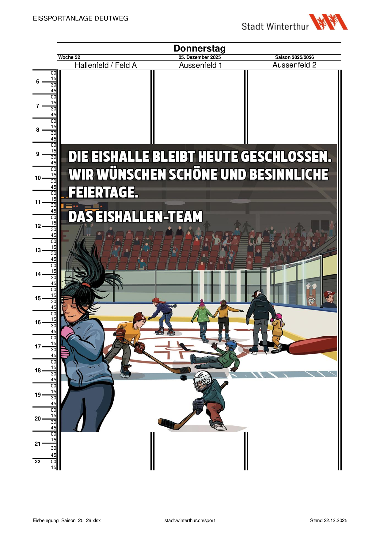 Donnerstag, 25.12.2025