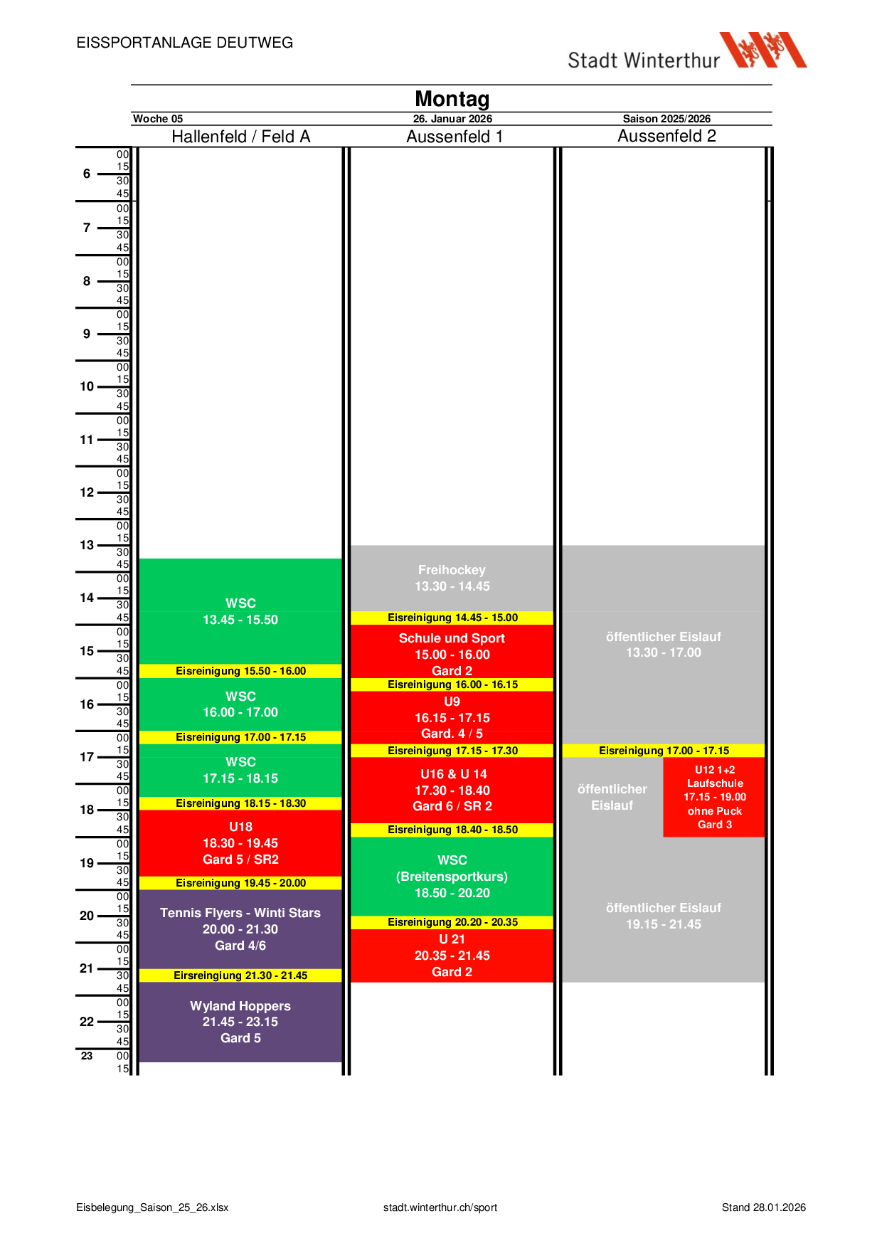 Seite 1 - Montag, 26.01.2026